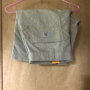 NWT carhartt cargo kakhi shorts